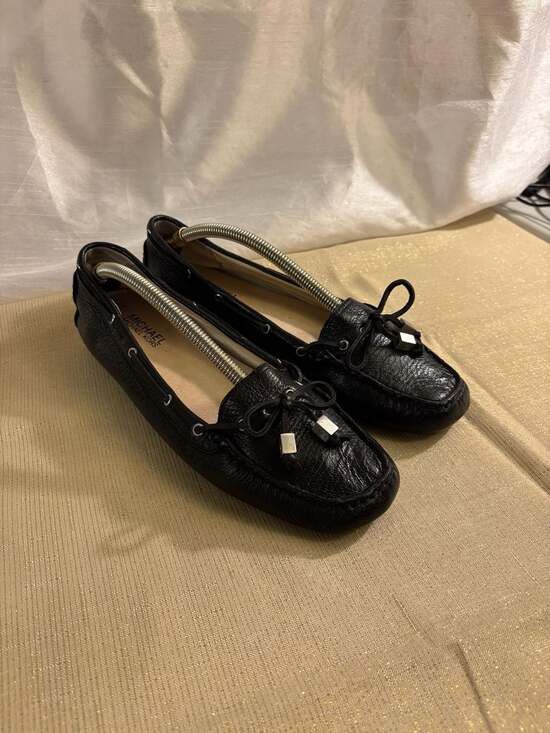 Michael Kors Shoes - MICHAEL Michael Kors Amber Leather Moccasin Flats